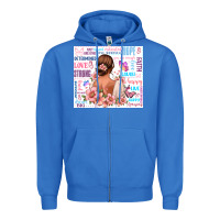 True Royal positive affirmations girl Zipper Hoodie - MaliasSmallBusiness