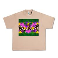 Burro mardi gras Leopard and heart Urban Heavy Tee - AdoDesignShop