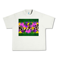 Pistachio mardi gras Leopard and heart Urban Heavy Tee - AdoDesignShop
