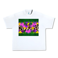 White mardi gras Leopard and heart Urban Heavy Tee - AdoDesignShop