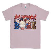 Lilac Western Star Spangled Baby Cow Classic Tee - LillyAllenDesigns