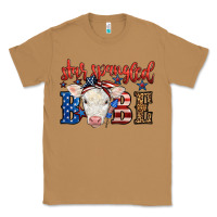 Toasted Coconut Western Star Spangled Baby Cow Classic Tee - LillyAllenDesigns