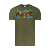 Vintage Olive hanukkah with candlestick Vintage Tee - AdoDesignShop