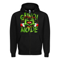 Black christmas Zipper Hoodie - MaliasSmallBusiness