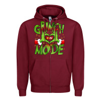 Burgundy christmas Zipper Hoodie - MaliasSmallBusiness