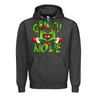 Charcoal Heather christmas Zipper Hoodie - MaliasSmallBusiness