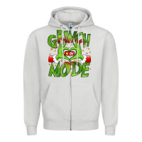 Dove Grey christmas Zipper Hoodie - MaliasSmallBusiness