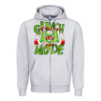 Heather Grey christmas Zipper Hoodie - MaliasSmallBusiness
