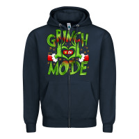 Navy christmas Zipper Hoodie - MaliasSmallBusiness