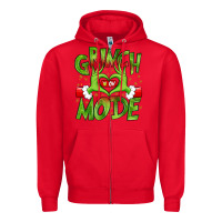 Red christmas Zipper Hoodie - MaliasSmallBusiness