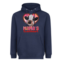 Navy mamas sweetheart baby cow Heavyweight Hoodie - RanaPortraitStore