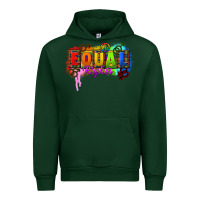 Forest Green Equal rights Urban Hoodie - CowGirlArtShop