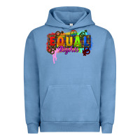 Pigment Pebble Blue Equal rights Urban Hoodie - CowGirlArtShop
