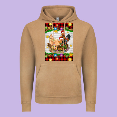 Christmas Coop Animals Vintage Hoodie Designed By Artiststas