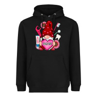 Black valentines day dentist gnome Heavyweight Hoodie - RanaPortraitStore