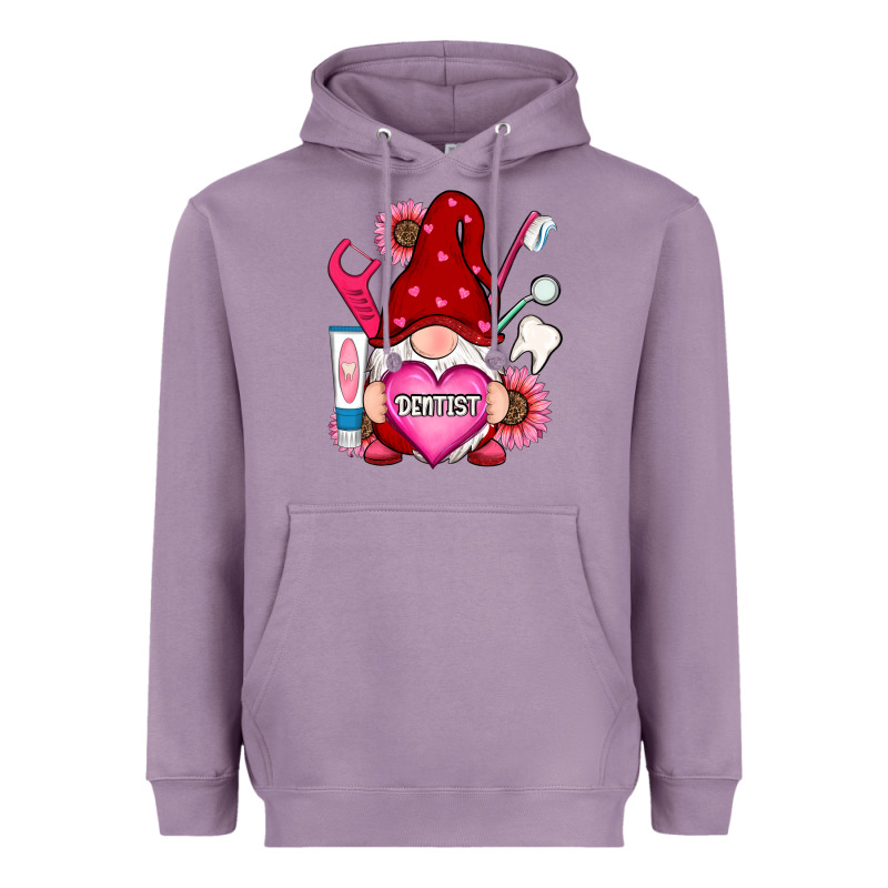 Valentines Day Dentist Gnome Heavyweight Hoodie by RanaPortraitStore | Teevron