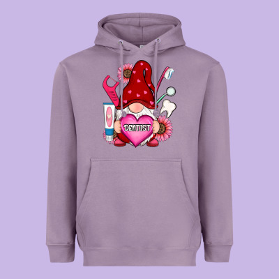 Valentines Day Dentist Gnome Heavyweight Hoodie Designed By Ranaportraitstore