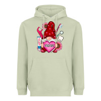 Matcha valentines day dentist gnome Heavyweight Hoodie - RanaPortraitStore