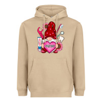 Mushroom valentines day dentist gnome Heavyweight Hoodie - RanaPortraitStore