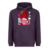 Plum valentines day dentist gnome Heavyweight Hoodie - RanaPortraitStore
