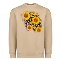 Mushroom leopard sunflower patch Heavyweight Sweatshirt - AdoDesignShop