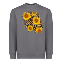 Storm leopard sunflower patch Heavyweight Sweatshirt - AdoDesignShop