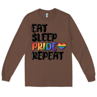 Chestnut eat sleep pride repeat Long Sleeve Tee - MaliasSmallBusiness