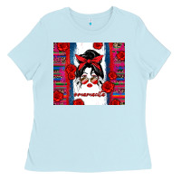 Baby Blue mamacita serape Ladies Tee - Zillion Design Studio