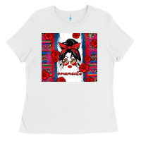 White mamacita serape Ladies Tee - Zillion Design Studio