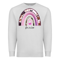 Dove Grey Valentines Day Rainbow, Valentines Day Rainbow Cowhide, Premium Sweatshirt - Bettercallsaul