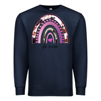 Navy Valentines Day Rainbow, Valentines Day Rainbow Cowhide, Premium Sweatshirt - Bettercallsaul