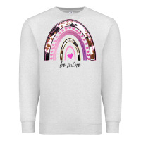 Oatmeal Heather Valentines Day Rainbow, Valentines Day Rainbow Cowhide, Premium Sweatshirt - Bettercallsaul