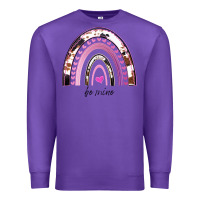 Purple Valentines Day Rainbow, Valentines Day Rainbow Cowhide, Premium Sweatshirt - Bettercallsaul