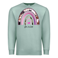 Seafoam Valentines Day Rainbow, Valentines Day Rainbow Cowhide, Premium Sweatshirt - Bettercallsaul