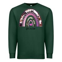 Sports Green Valentines Day Rainbow, Valentines Day Rainbow Cowhide, Premium Sweatshirt - Bettercallsaul
