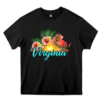 Black summer virginia Heavy Core Tee - texasbilliewilder