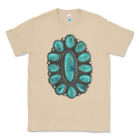 Mushroom Turquoise Gemstone Jewelry Classic Tee - LillyAllenDesigns