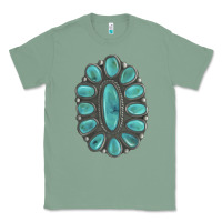 Sage Turquoise Gemstone Jewelry Classic Tee - LillyAllenDesigns