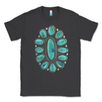 Smoke Turquoise Gemstone Jewelry Classic Tee - LillyAllenDesigns