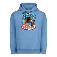 Pigment Pebble Blue American Eagle Urban Hoodie - HowdyJamesFarm