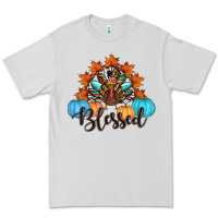 Dove Grey thanksgiving turkey pumpkin blessed Premium Tee - RanaPortraitStore