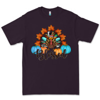 Plum thanksgiving turkey pumpkin blessed Premium Tee - RanaPortraitStore