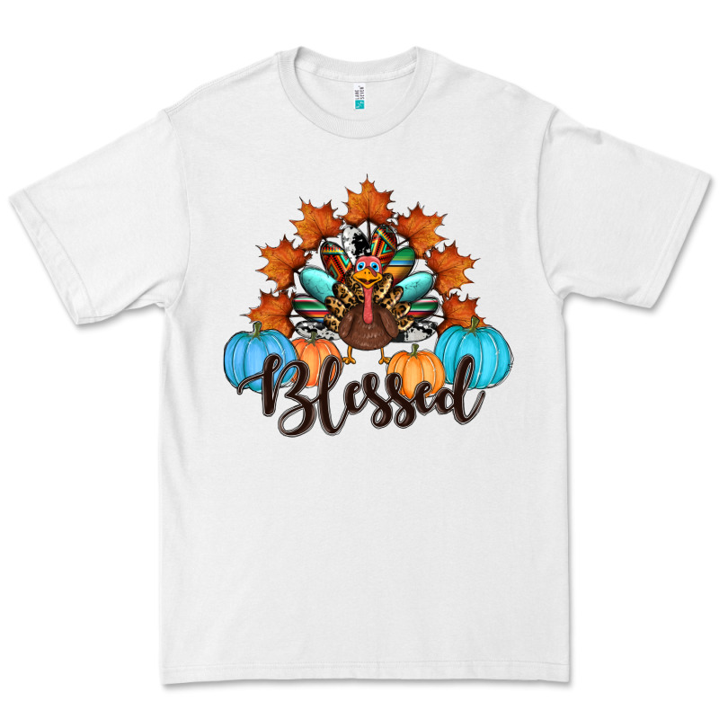 Thanksgiving Turkey Pumpkin Blessed Premium Tee by RanaPortraitStore | Teevron