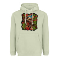Matcha valentines day cowboy cactus rose Heavyweight Hoodie - RanaPortraitStore