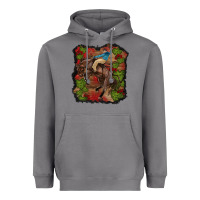 Valentines Day Cowboy Cactus Rose Heavyweight Hoodie | Teevron