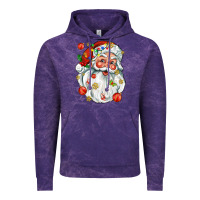 Cloud Purple santa with little christmas Vintage Hoodie - AdoDesignShop