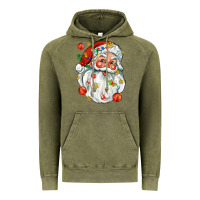Vintage Olive santa with little christmas Vintage Hoodie - AdoDesignShop