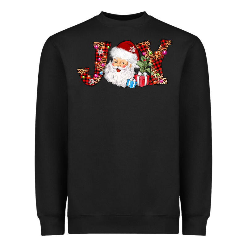Joy Christmas Santa Heavyweight Sweatshirt by AdoDesignShop | Teevron