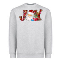 Heather Grey joy christmas santa Heavyweight Sweatshirt - AdoDesignShop