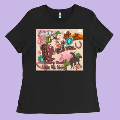 Yeehaw Western Ladies Tee Designed By Zillion Design Studio
